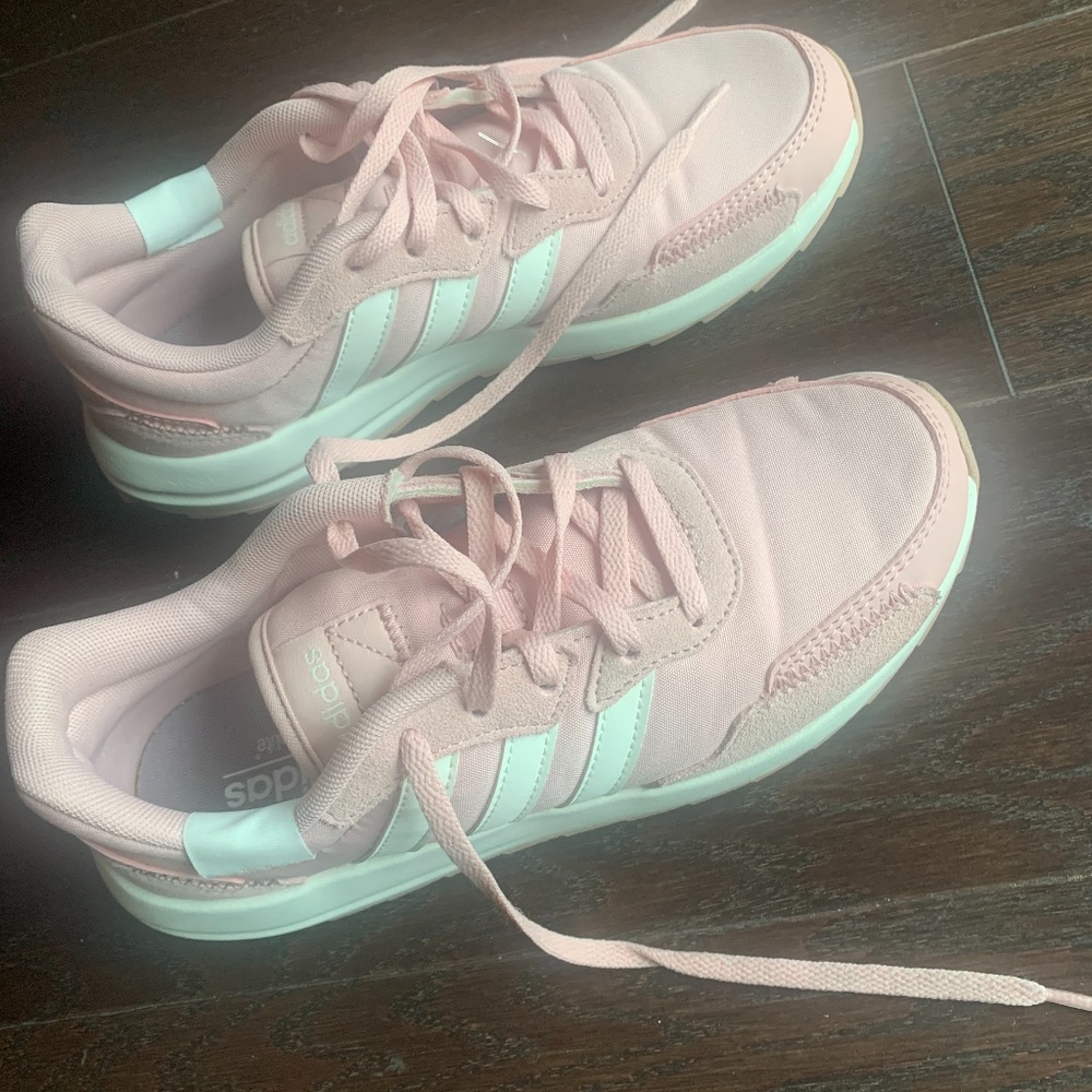 Pink Adidas shoes size 5